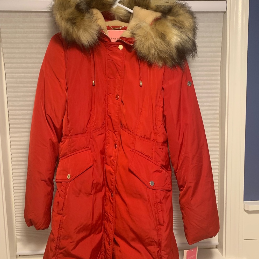 Brand New Red Kate Spade winter coat